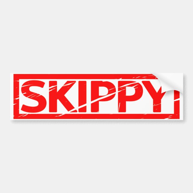 Skippy Stamp Bumper Sticker (Front)