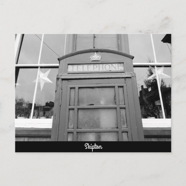 Skipton Phone Booth Postcard (Front)