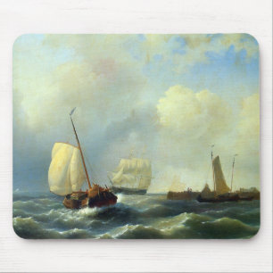 Skirting The Coast On A Breezy Day Mouse Mat