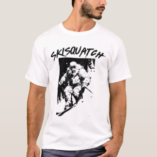 Skisquatch Retro Skiing Bigfoot Vintage Ski Sasqua T-Shirt