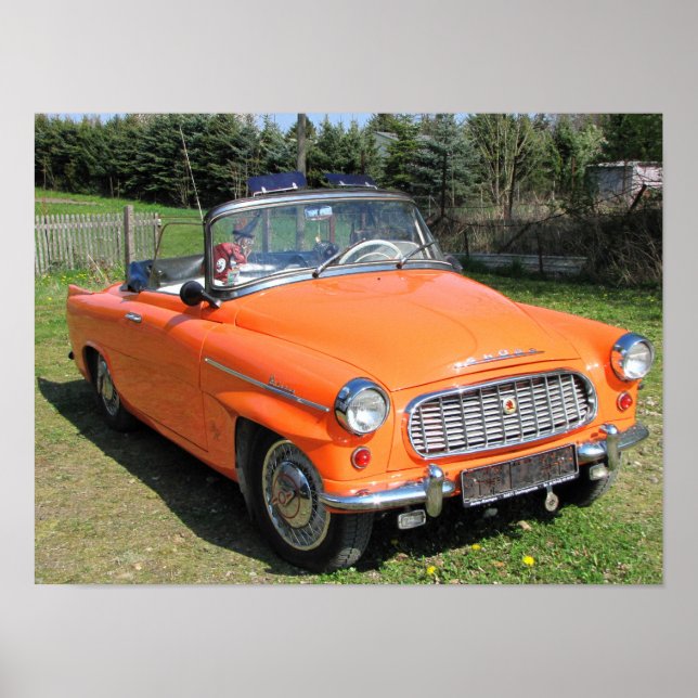 skoda felicia cabrio orange Poster (Front)