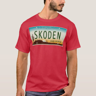 SKODEN ARIZONA License Plate T-Shirt