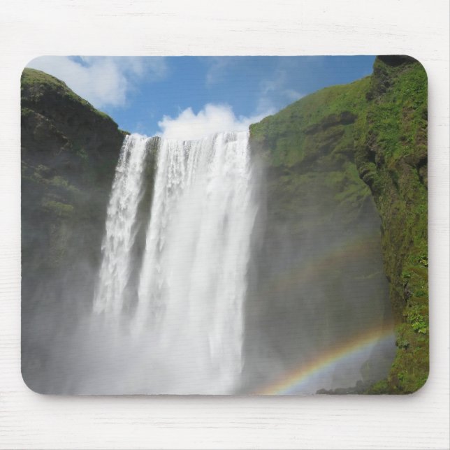 Skogafoss Mouse Mat (Front)