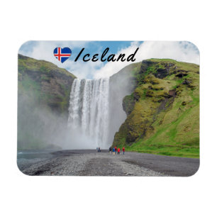 Skogafoss waterfall - Skogar village, Iceland Magnet