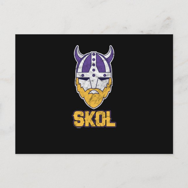 Skol! Cheers! Viking Vikings Beer Drinker Holiday Postcard (Front)