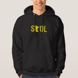 Skol Minnesota Distressed Viking Vintage Purple An Hoodie