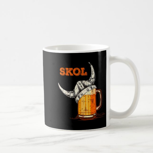 Skol Nordic Viking Helmet Drinking Gl  Coffee Mug (Right)