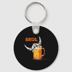 Skol Nordic Viking Helmet Drinking Gl  Key Ring