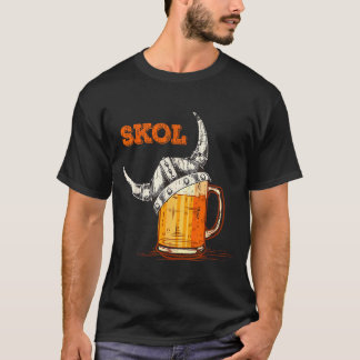 Skol Nordic Viking Helmet Drinking Gl  T-Shirt