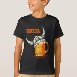Skol Nordic Viking Helmet Drinking Gl T-Shirt