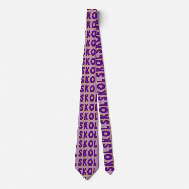 SKOL Purple Neck Tie (Front)