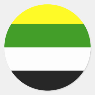 Skoliosexual Pride Flag Classic Round Sticker