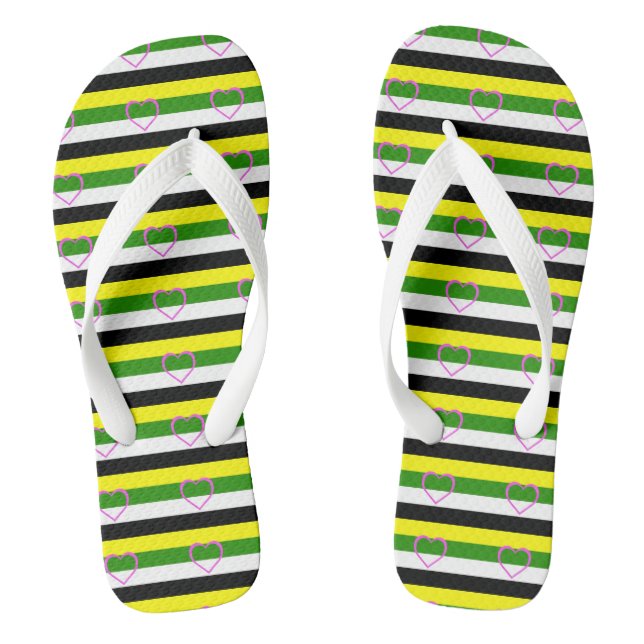 Skoliosexual Pride Flip Flops (Footbed)