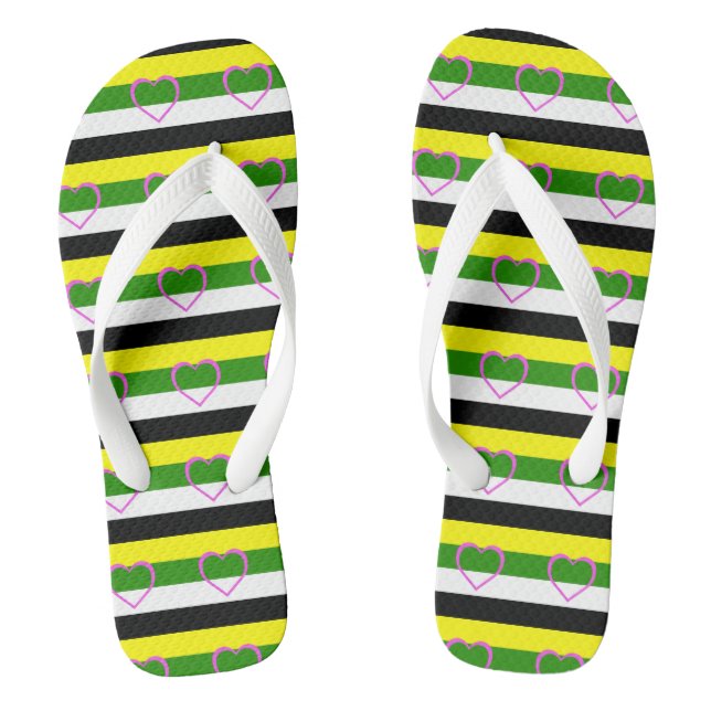 Skoliosexual Pride Flip Flops (Footbed)