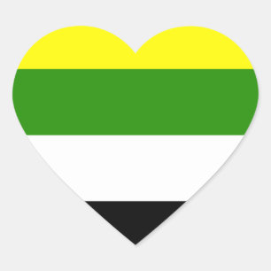 Skoliosexual Pride Heart Sticker