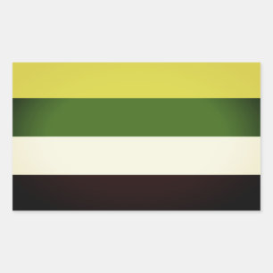 Skoliosexual Pride Rectangular Sticker