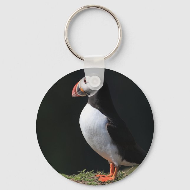 Skomer Island Puffins Key Ring (Front)