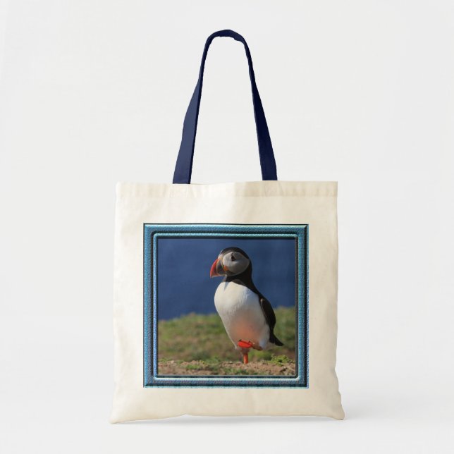 Skomer Island Puffins Tote Bag (Front)