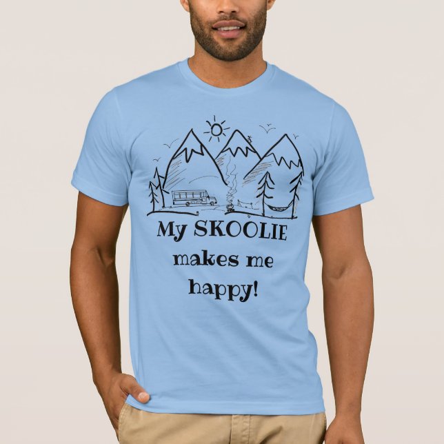 Skoolie Happy 1 T-Shirt (Front)