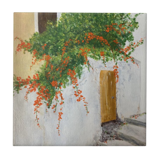 Skopelos in June   Tile (Front)