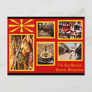 Skopje, North Macedonia Old Bazaar Postcard