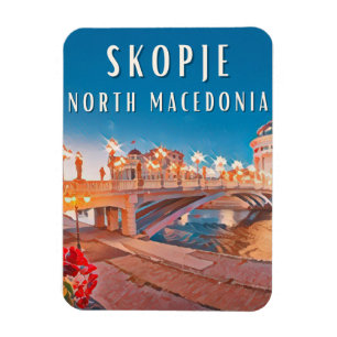 Skopje, ville des ponts magnet