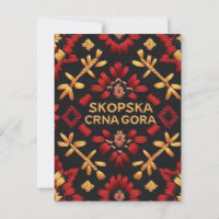 Skopska Crna Gora Embroidery Design Tote Bag