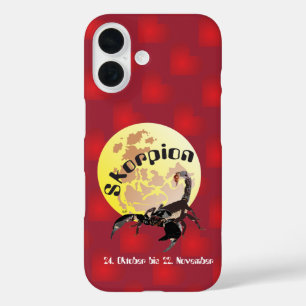 Skorpion 24. Okt. bis 22. Nov. iPhone Hülle 16 Case