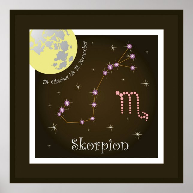 Skorpion 24. Oktober bis 22. November Poster (Front)