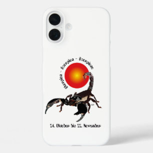 Skorpion - Sternzeichen iPhone Hülle 16 Plus Case