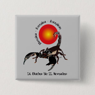 Skorpion Tierkreiszeichen Buttons