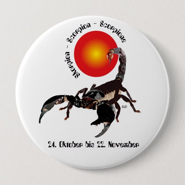 Skorpion Tierkreiszeichen Buttons (Front)