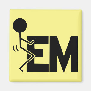Skru-em Stick Figure  #USAPatriotGraphics  © Magnet