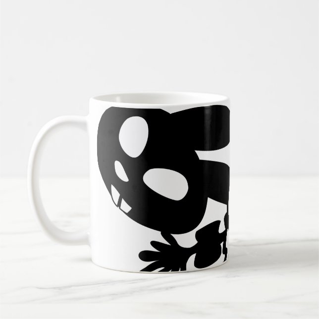 SKULETONS BUNNIES & BONE CARROTS COFFEE MUG (Left)