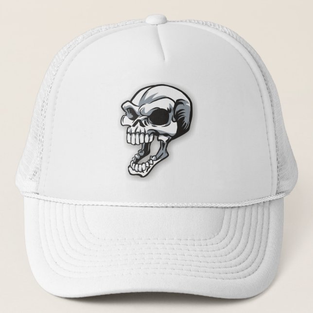 Skull-01 Trucker Hat (Front)