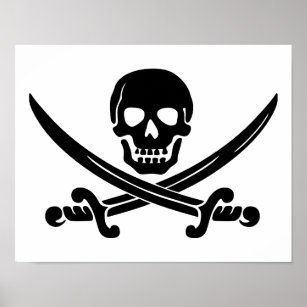 skull-307778  skull swords crossed black coat of a poster