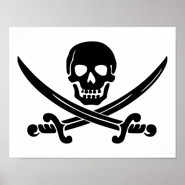 skull-307778  skull swords crossed black coat of a poster (Front)