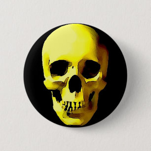 Skull 6 Cm Round Badge