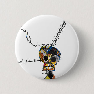 Skull 6 Cm Round Badge