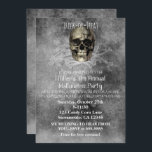 Skull & a pile of Bones Halloween Party Invitation<br><div class="desc">Skull & a pile of Bones Halloween Party Invitation</div>