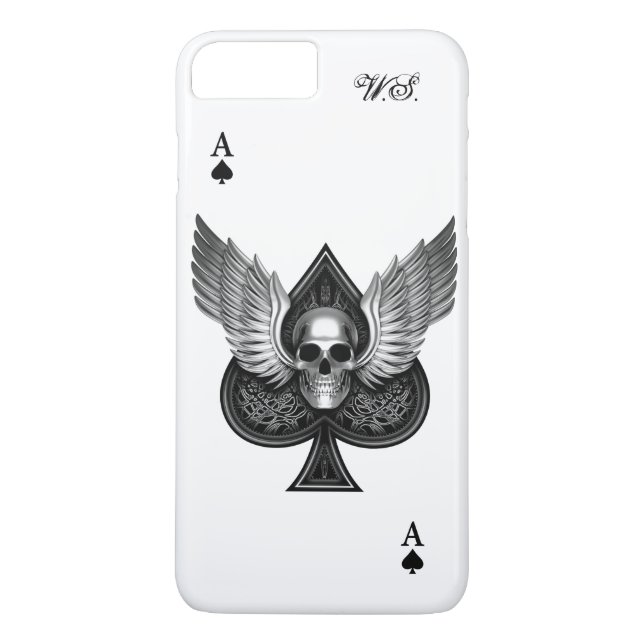 Skull Ace of Spades iPhone 7 Plus case (Back)