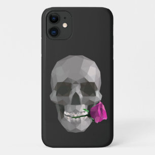 Skull and a rose iPhone 11 case