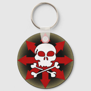 Skull and Arrows Key Ring