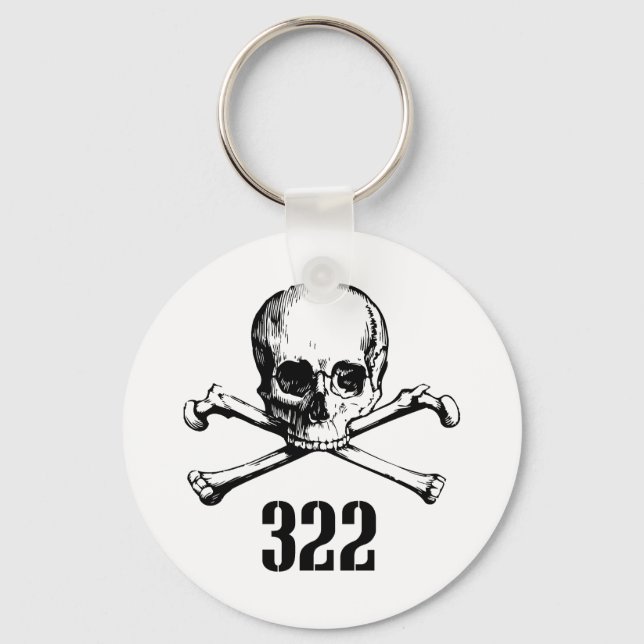 Skull and Bones 322 Key Ring (Front)