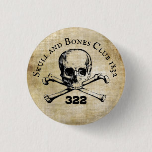 Skull and Bones 3 Cm Round Badge