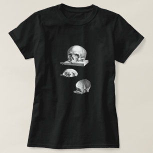 Skull and Bones Anatomy Drawing T-Shirt
