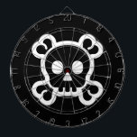 Skull and bones dart board design<br><div class="desc">Skull and bones dart board design.</div>