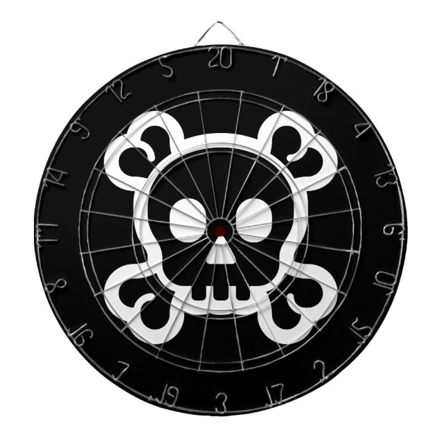 Skull and bones dart board design (Front)