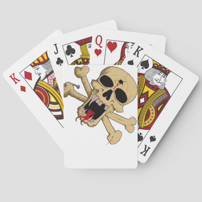 skull and bones deck playing cards (Back)