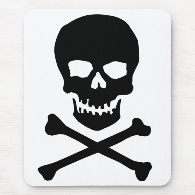 skull and bones mouse mat (Front)